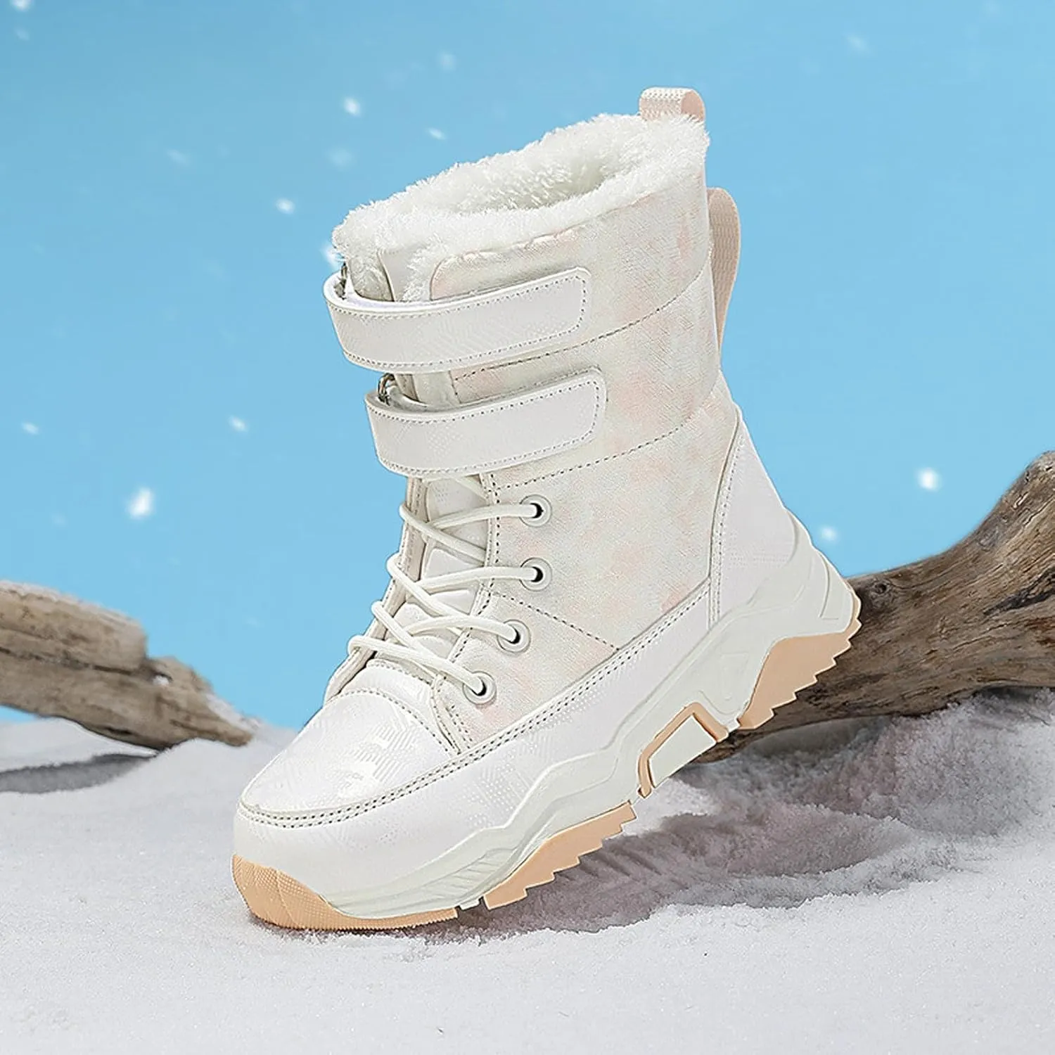 Baby Girls Winter Snow Boots Kids Winter Thermal Non Slip Windproof Snow Boots Baby Boys Girls Kids Ankle Boots Shoes