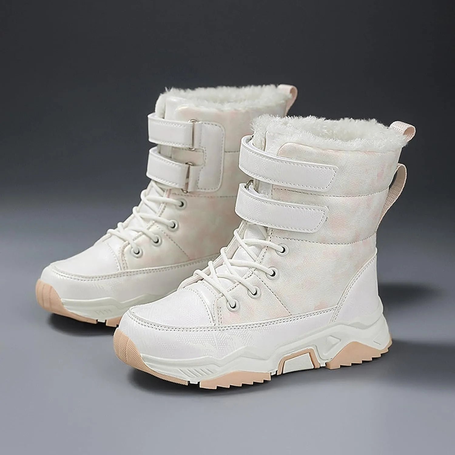 Baby Girls Winter Snow Boots Kids Winter Thermal Non Slip Windproof Snow Boots Baby Boys Girls Kids Ankle Boots Shoes