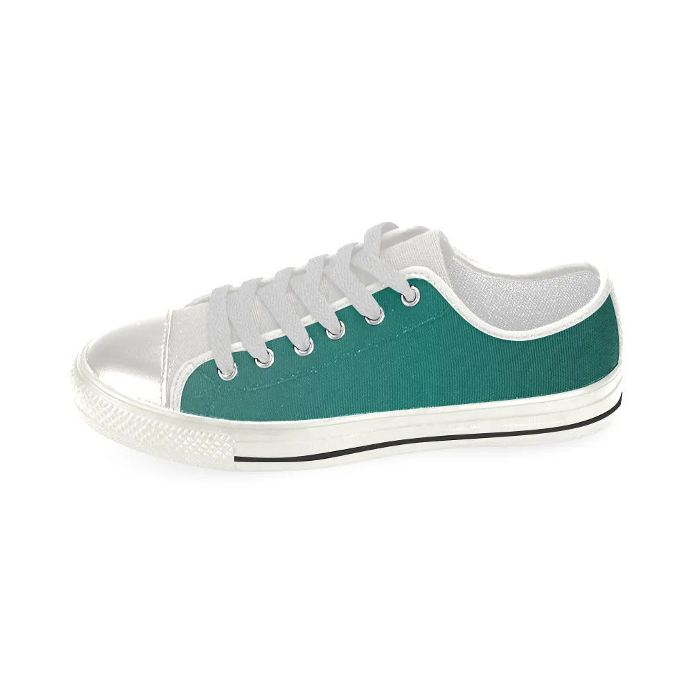 Buy Women's Bottle Green Solids Print Canvas Low Top Shoes at TFS