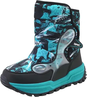 Toddler Winter Snow Boots Kids Fur Lined Warm Boots Baby Boys Girls Thermal Winter Boots Non Slip Ankle Booties Shoes