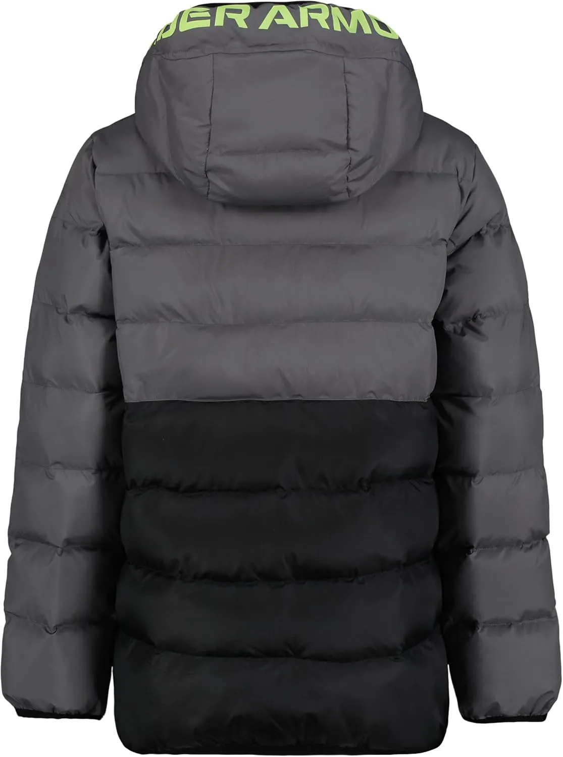 Under Armour Boys' Pronto Colorblock Puffer Jacket, Mid-Weight, Zip Up Closure, Repels Water